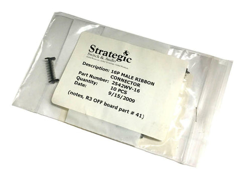 New Strategic Switch & Audio 2542WV-16 16 Position male Ribbon Cable Connector