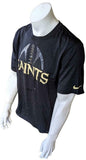 Nike Dri-Fit Men's New Orleans Saints Football Black Short Sleeve Shirt Size L