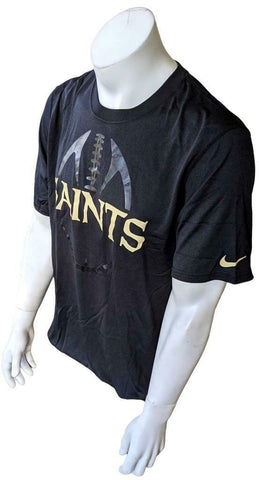 Nike Dri-Fit Men's New Orleans Saints Football Black Short Sleeve Shirt Size L
