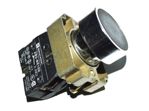 TELEMECANIQUE ZB2-BE102 BLACK FLUSH MOMENTARY PUSH BUTTON 10 AMP 500 VOLT