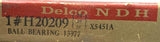 NDH H20209 Single Row Ball Bearing 45 mm X 85 mm X 19 mm (3 Available)