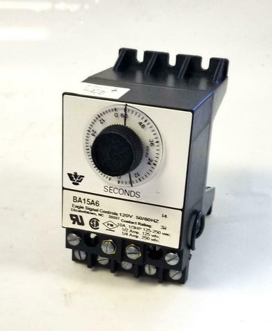 Eagle Signal Controls BA15A6 Timer 0-60 Sec. 125-250 Vac 10 A