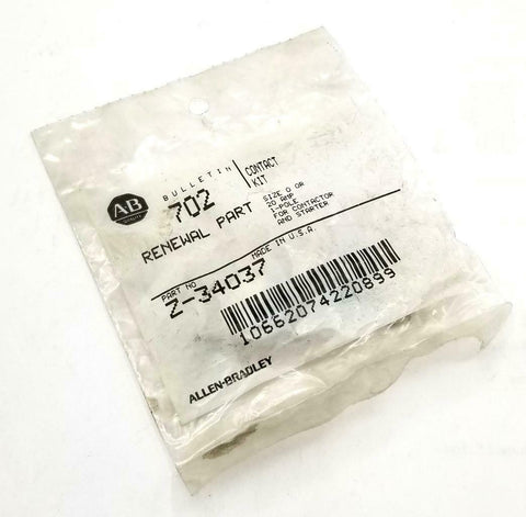 Allen Bradley Z-34037 Contact Kit Size 0 20 A 1 Pole (5 Available)