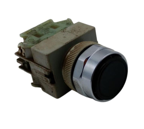 IDEC ABW Black Pushbutton Switch W/ 2x TW-C10 Contact Blocks 600VAC 10A