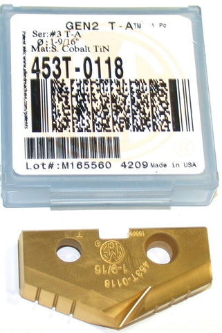 Allied Machine Original T-A 1 9/16" Spade Drilling Insert 453T-0118