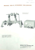 Micro Balancing Inc. Model MU-6 Dynamic Balancer Technical Manual