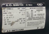 A.O. Smith  90RM012 1A94  Single Phase AC Motor 1 HP 115/230 VAC 1725 RPM