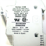 Up to 4 Bussmann Fuse holders Neon Indicating 3-Pole CHM3DI