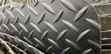 4' X 90' Industrial Anti Fatigue Mat. Gray, Diamond Plate Texture