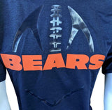 Nike NFL Team Apparel Men's Dri-Fit  Chicago Bears Navy Short Sleeve Shirt Small
