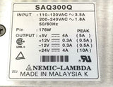 Nemic Lambda SAQ300Q Power Supply 110-120 VAC 3.5 A