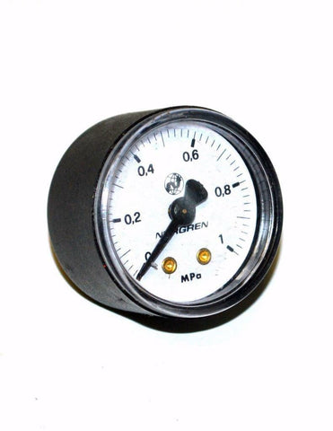 NORGREN 0-1 MPA PRESSURE GAUGE 1/8" NPT BACK MOUNT