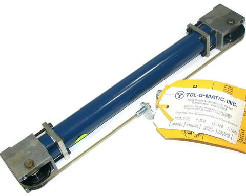 Tol-O-Matic 9 1/2" Stroke Cable Rodless Air Cylinder 1003.0100 New