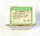General Electric CR104MA2216 Oiltight Pushbutton White 2 N.O. 2 N.C.