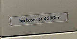 HP LaserJet 4200TN Workgroup Laser Printer w/ 2nd Tray Feeder