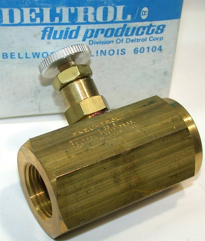 Deltrol Pneu-Trol 2000 PSI 3/4" Brass Needle Valves N35BK N-35BK New