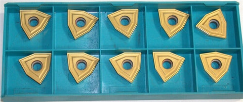 Lot of 10 New Ingersoll Carbide Tin Coated Drill Inserts WCET190404N-DK IN1530