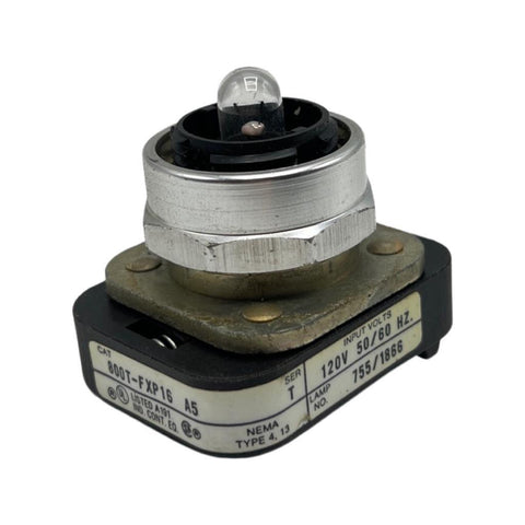 Allen Bradley 800T-FXP16 A5 Series T Lamp Indicator Light 120V 50/60Hz
