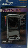 Leviton 619-6621-PE Sureslide 600W Dimmer Single Pole On/Off Switch - Black