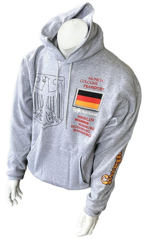 Hanes Epcot World Showcase Germany Gray Hoodie Size Large