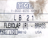 DME LB21 Brass FlexoLap (R) Lapping Barrels - Box of (8)
