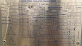 Square D 750T91H 750 KVA Transformer 480V to 240V 3 Phase