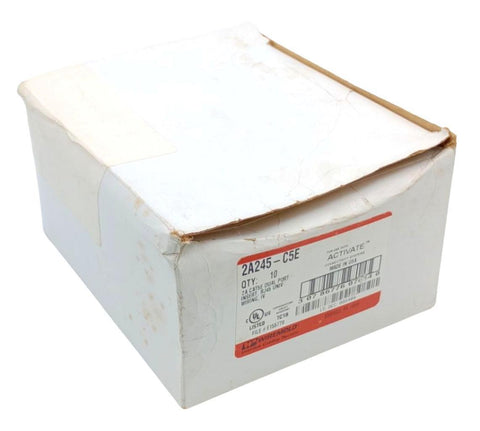 Wiremold 2A245-C5E Cat 5e RJ45 Universal Dual Port Insert Ivory - Box of 10