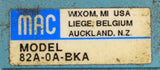 MAC 82A-0A-BKA Pneumatic Solenoid Valve Manifold Block (7 Available)