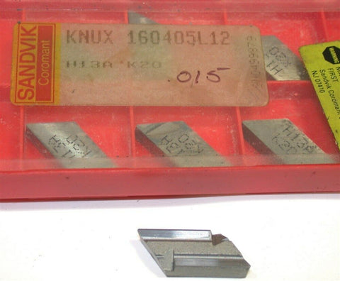 Lot of 7 New Sandvik Indexable Turning Carbide Inserts KNUX 160405L12 H13A K20
