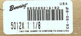 Browning 5012X-1-1/8 Roller Chain Sprocket 50 Chain 12 Teeth 1-1/8" Bore