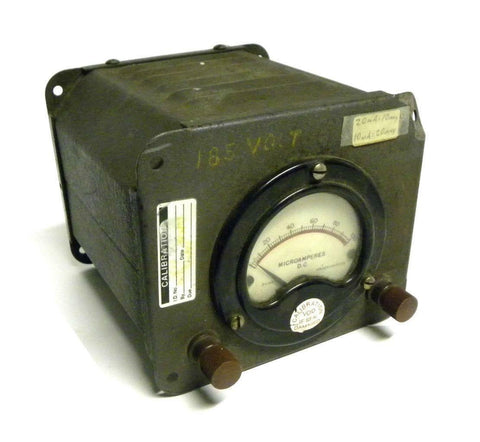 UTC SPECIAL SERIES TYPE S-33 MICROAMPERES DC METER