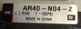 SMC AR40-N04-Z Pneumatic Air Pressure Regulator W/ Gauge 7-125 PSI 1/2" NPT
