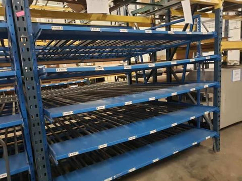 QuikPik Gravity Flow Racking Carton Rack System 8' x 8' x 86
