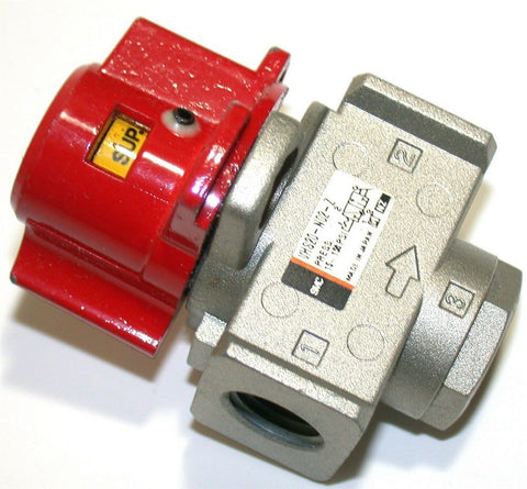 Up to 2 New SMC Pressure Relief 3 Port Valve w/Locking Holes 1/4 NPT VHS20-N02-Z