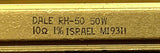 Dale RH-50 Power Resistor 50 Watts 10 Ohms (3 Available)