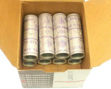 New Box of 8  Burndy YS28-LB0X  Purple Copper Compression Butt Splice Connectors