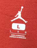 Nike Jordan Men's Air Jordan Red Short Sleeve Shirt Size Large
