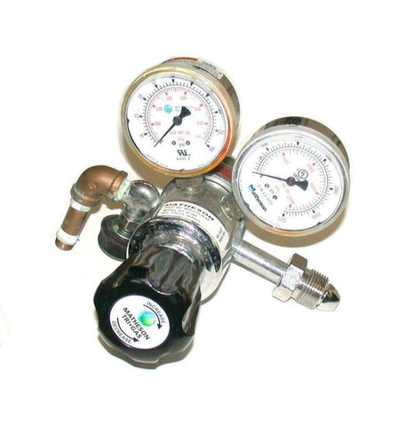 Matheson   81-580  MREG-5134-XX  Dual Gauge Pressure Regulator Assembly 1/4 NPT