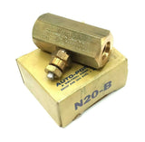 Deltrol Autopotents N20B Brass Needle Valve 1/4" NPT Female/Female