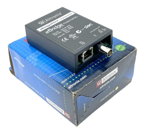 Altronix eBridge1PCTX Ethernet Transceiver IP Video/Data & PoE/PoE+ Over Coax