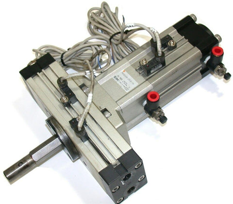 UP TO 2 SMC 1" AIR CYLINDER MRQBS40-25CB-XN w/ ROTARY CYLINDER P317020-2-N