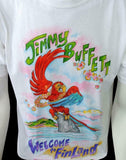 Anvil Men's Jimmy Buffett Welcome To Finland Tour 2011-12 White Shirt Size M