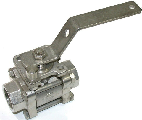 UP TO 36 NEW 3 PIECE STAINLESS STEEL BALL VALVES CII CF8M 1000 CWP