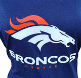 Nike Dri-Fit Women's Denver Broncos Navy Short Sleeve Shirt Size Small