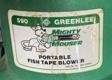 Greenlee 590 Portable Fish Tape Blower Set w/ Accessories & Case