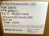 Extra Packaging EP8X11 Insulated Envelope 8" X 11" -Case of 55