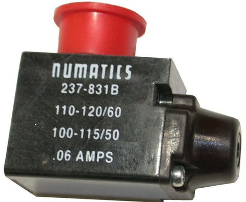 UP TO 8 NEW NUMATICS 110-120/60 .06AMP SOLENOID VALVES 237-831B