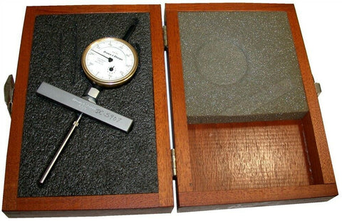 Brown & Sharpe Depth Gage Large Dial .001" Indicator Set 2 to 3" Depth 609