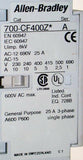2 ALLEN BRADLEY CONTROL RELAYS 10 AMP MODEL 700CF400Z