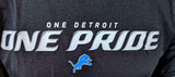 Nike Dri-Fit Men's Detroit Lions One Pride NFL Football Black Shirt Size Small